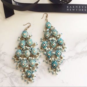 Turquoise chandelier earrings